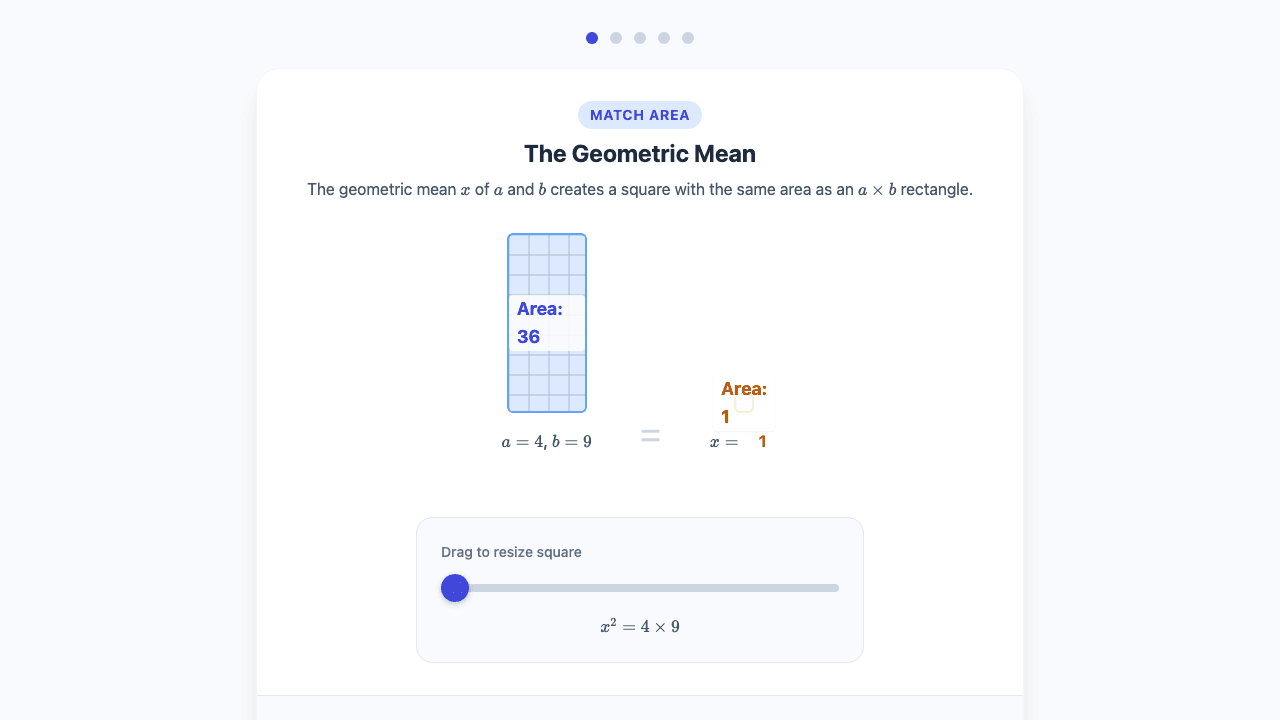Geometric Mean in Right Triangles