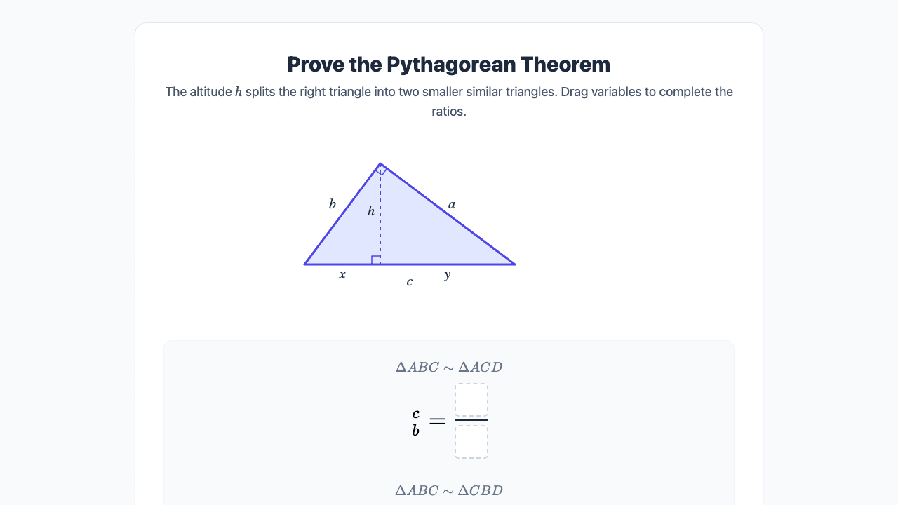 Pythagorean Theorem Proofs and Converse