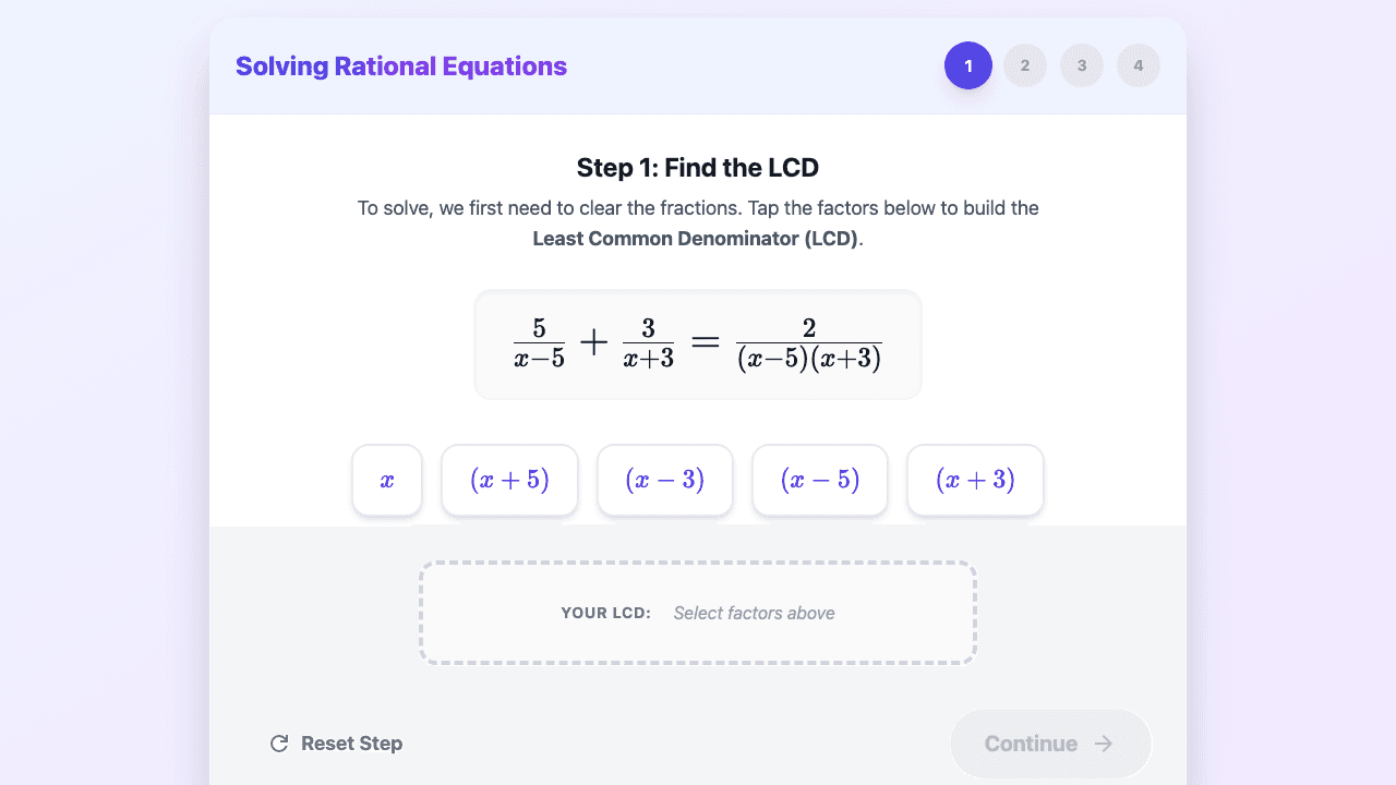 Solving Rational Equations