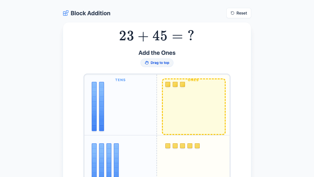 Two-Digit Addition Without Regrouping