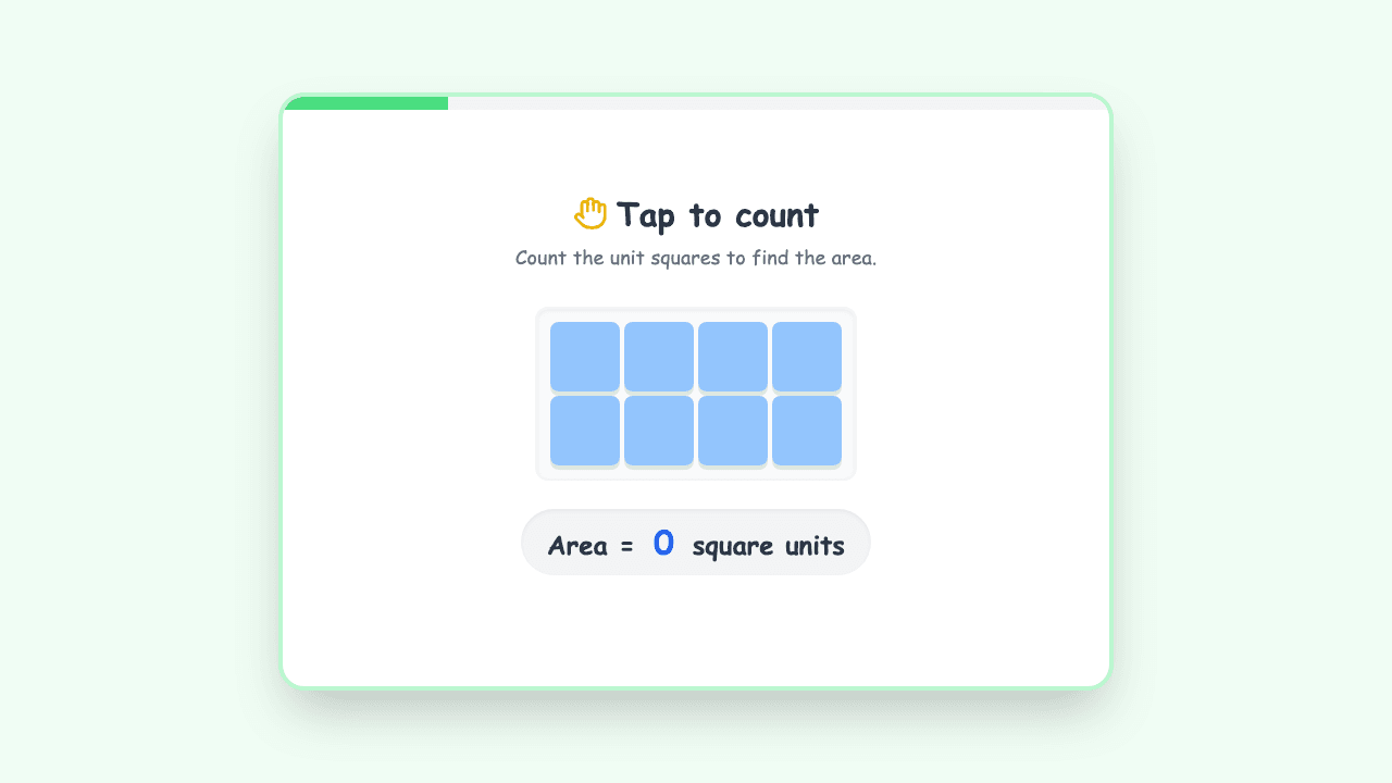 Area by Counting Unit Squares