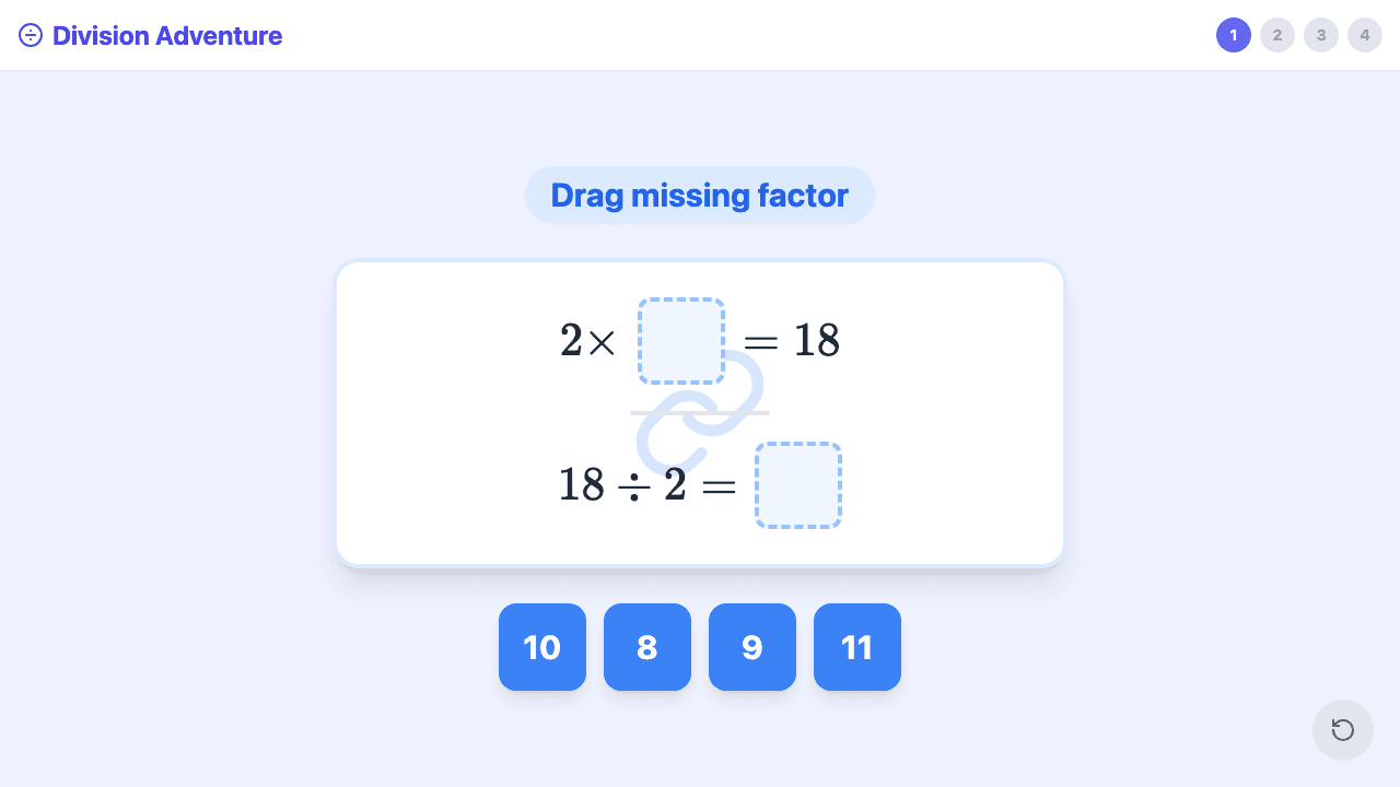Division Facts: 1, 2, 5, and 10