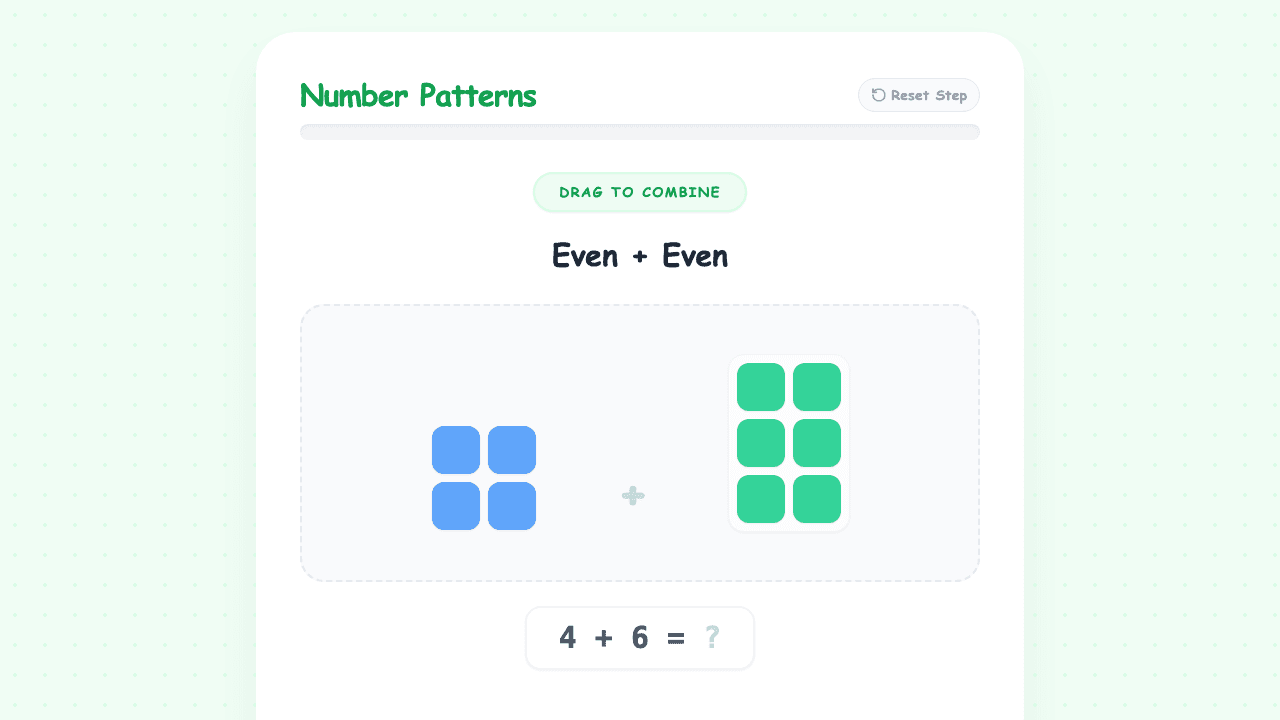 Arithmetic Patterns in Operations