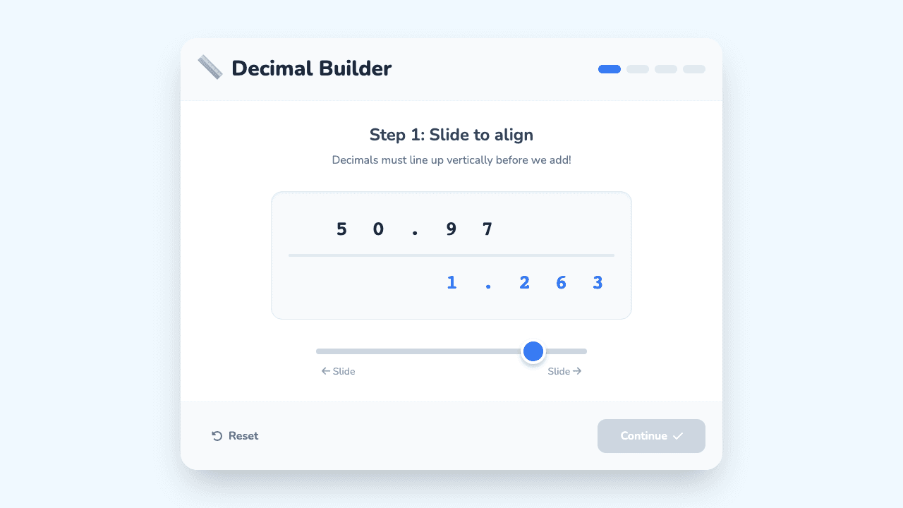 Add & Subtract Decimals