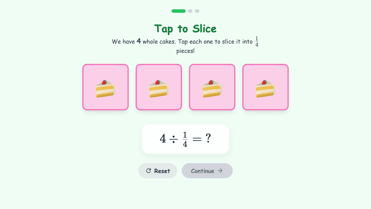 Dividing with Unit Fractions and Whole Numbers