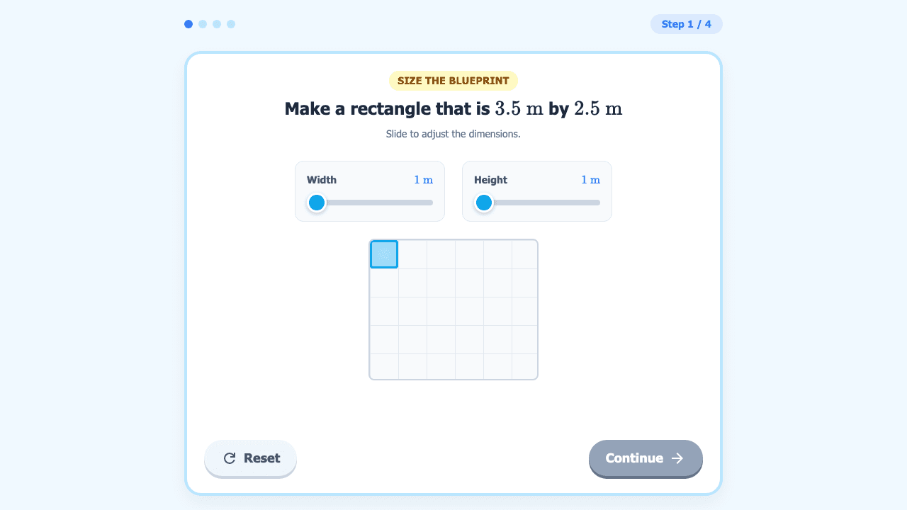 Area with Decimal Side Lengths