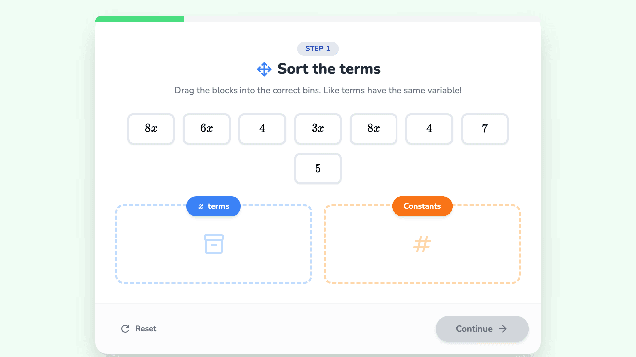 Combining Like Terms