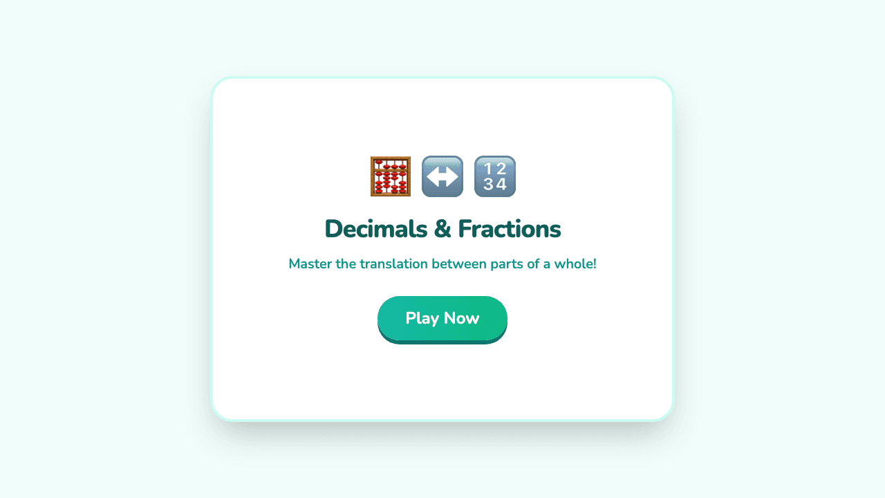 Converting Fractions and Decimals