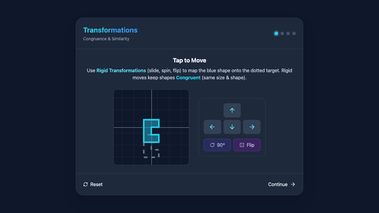 Congruence and Similarity through Transformations