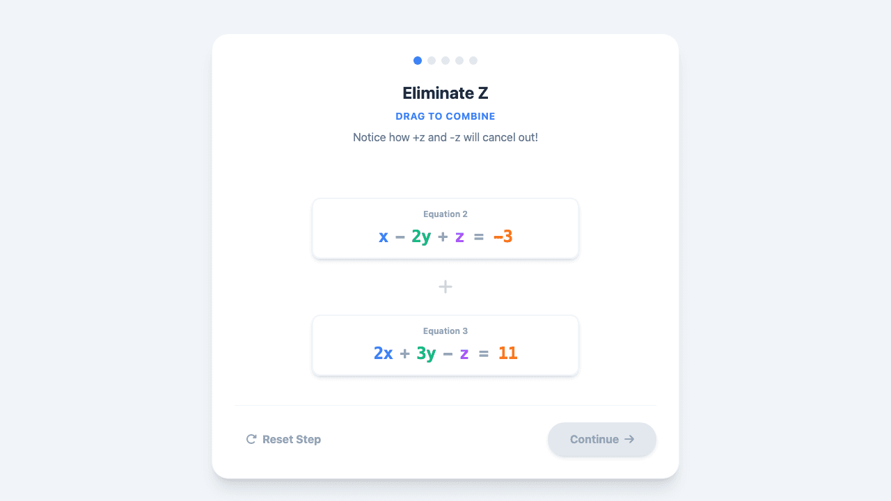 Systems of Three Linear Equations