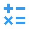 All-in-One-Rechner - Math education tool icon representing AI-powered learning features